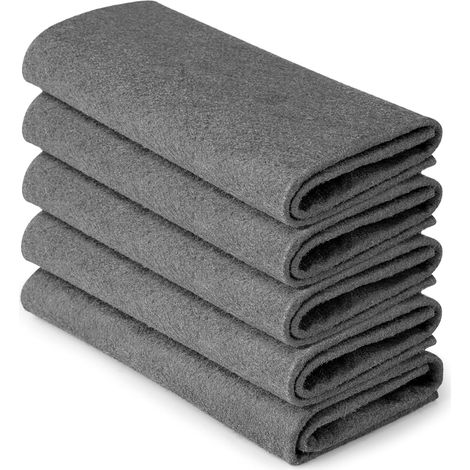 5PCS Chiffon Magique Microfibre 30x30cm Réutilisable sans Trace pour Verre, Miroir, Cuisines et Voitures (1/5)