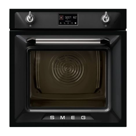 Four vapeur encastrable 60 cm Smeg SOP6902S2PN 68 L noir A+ pyrolyse (1/4)