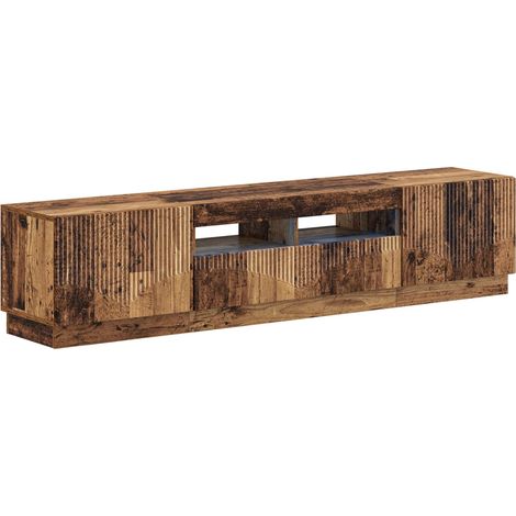 Maison Exclusive - Mobile TV LED a 5 pezzi Legno antico Legno ingegnerizzato (1/5)