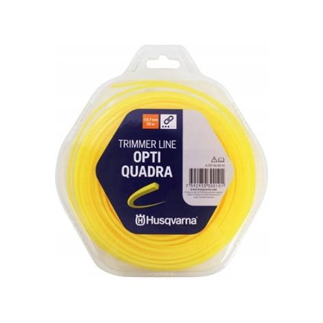 Fil de coupe pour débroussailleuses thermiques Husqvarna Opti Quadra 2,7 mm x 55 m, résistant  (1/3)