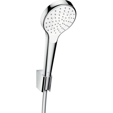 Hansgrohe Croma Select S 1-strahliges Handbrauseset mit Wandhalterung und 125 cm Brauseschlauch (26420400)