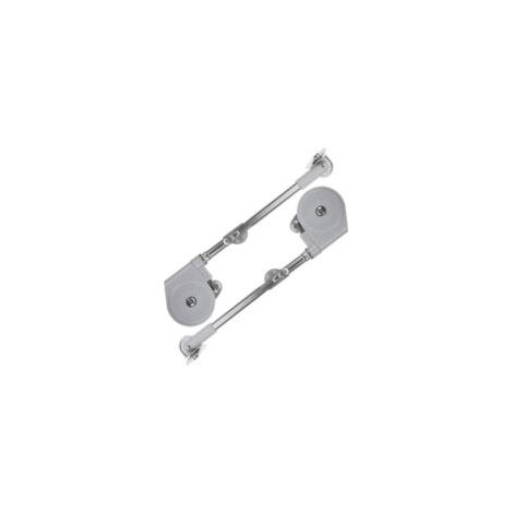 Set mit 2 Klapptürdämpfern aus Zinklegierung, Zugstange für Schränke, Klapptürstütze für wandmontierte Kleiderschränke und Schminktische, robuste Montage - Crezuo
