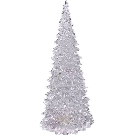 Sapin de Noël lumineux Thsue, veilleuse LED en acrylique colorée, compatible avec les décorations de Noël, figurine de table à paill (1/5)