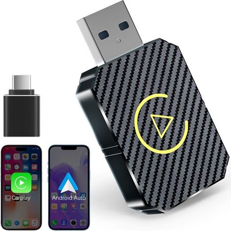 Adaptateur USB Carplay sans fil, adaptateur automatique iOS, facile Plug et Play, Pour Adaptateur Sans fil Carplay Voiture (1/5)