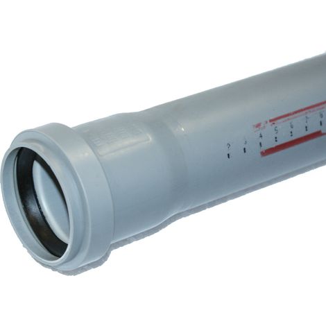 HT Rohr mit Muffe und Gummidichtung HT-Rohr DN75 500mm HTME