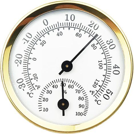 Analog-Thermometer Innenraum-Hygrometer Temperatur- und Feuchtigkeitsmesser 58mm Haushalt (1/5)
