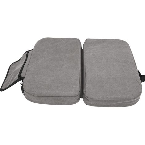Coussin chauffant de chaise gris pliable réglable en température USB portable pour pêche stade (1/5)