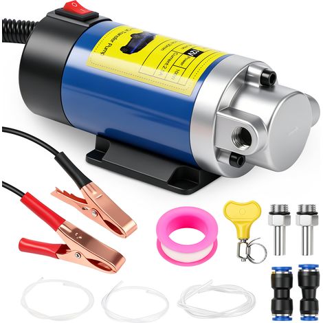 1–4 L/min Pompe de transfert Outil de Siphon de pompe d'aspiration de fluide d'extracteur de transfert d'huile électrique portatif de 12 V 100 W pour la moto de voiture (1/5)