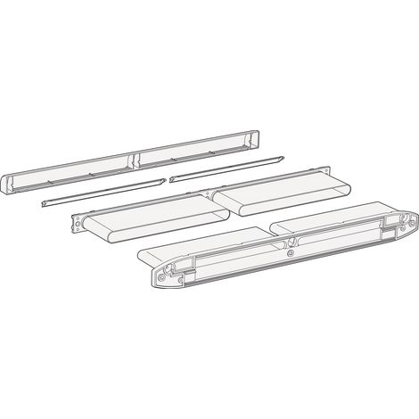 SIEGENIA Kanal-Set für Fensterlüfter Aeromat midi HY, Kunststoff weiß RAL9016