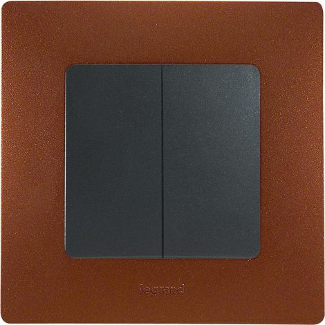 Legrand – Plaque finition Niloé 1 poste – Couleur cacao – Dimensions 86x86mm – Fixation murale – Usage intérieur