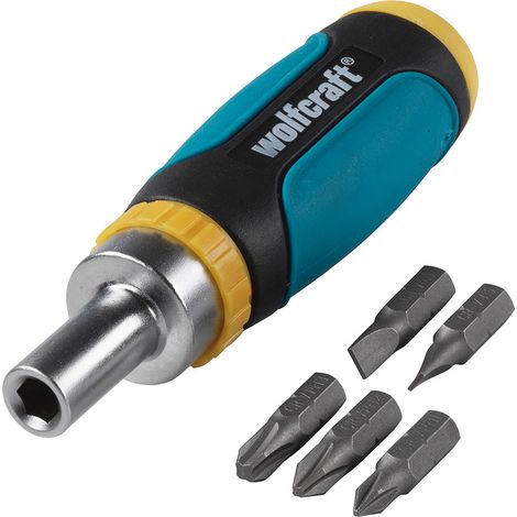 6-teiliges Handschraubendreher-Set mit 5 Bits 1237000 wolfcraft