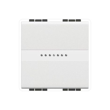 Interrupteur ou va et vient Livinglight 16AX 250V Blanc 2 modules automatique BTICINO BTN4053M2AN (1/2)