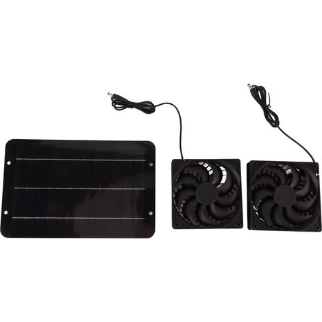 Kit de ventilateur solaire étanche et portable 10W 12V pour poulailler, serre, niche pour chien, abri de jardin, extraction, refroidissement, ventilation
