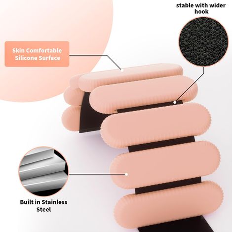 Poids de cheville ajustables - Hommes/Femmes - Marche et course à pied - 1 paire (0,45 kg chacun) - Poids d'entraînement en silicone - Musculation - Jogging - 1 paire (1/5)