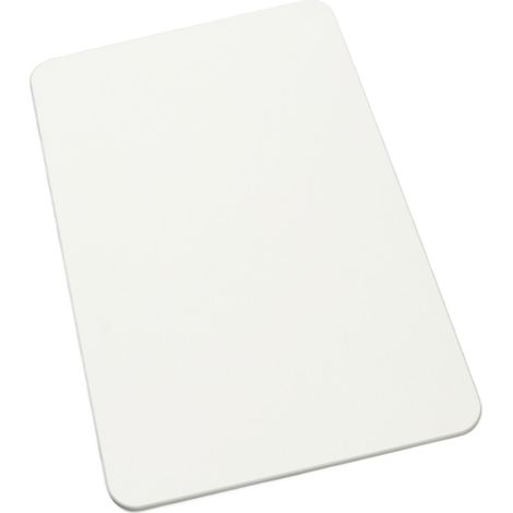 Tapis de bain blanc à séchage rapide, antidérapant, stable et absorbant, 60 x 39 cm / 23,6 x 15,4 pouces (1/5)