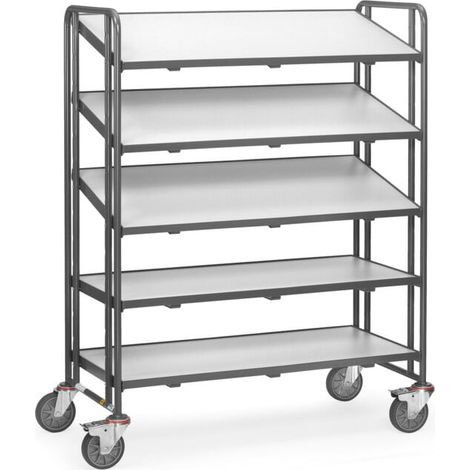 fetra Chariot pour bacs ESD 9384 - avec plateaux (1/3)