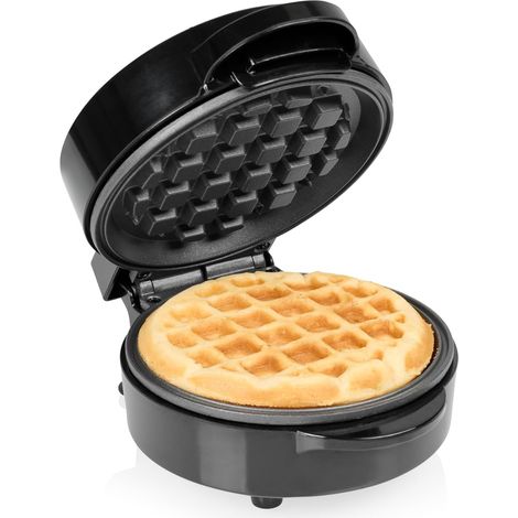 Mini Gaufrier, Gaufre Ronde, 550 W, Revêtement Antiadhésif, Format Compact, Nettoyage Facile, WF-2109 (1/5)