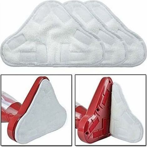 Lingettes Microfibres - Pour Balai Vapeur - Lavables Et Réutilisables - Compatible H2O H20 X5 - Lot De 6 (1/4)