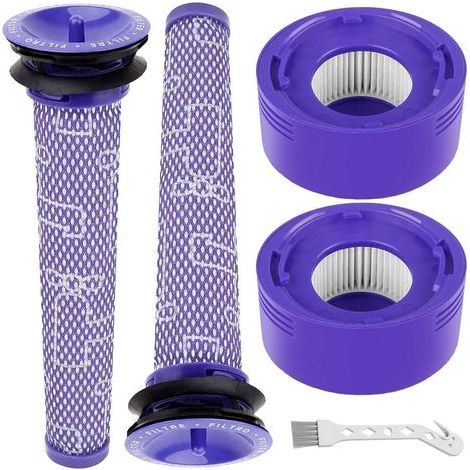 CCYKXA 4-Pack Vacuum Filter Replacement Kit for Dyson V7, V8 Animal and V8 Absolute Wireless Vacuum Cleaners, Dyson Replacement Filters, Replaces Part 965661-01 & 967478-01 (1/5)