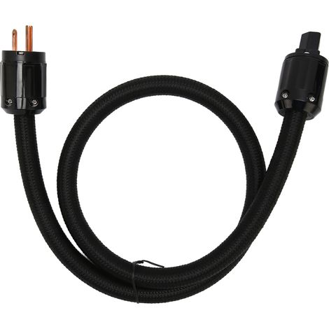 Câble d'alimentation HiFi 12AWG à 3 conducteurs en cuivre pur, 125 V, 15 A, pour amplificateur et équipement audio, prise américaine, 125-250 V, 3 m / 9,8 pi (1/5)