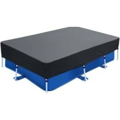 Bâche de piscine rectangulaire - 400 x 215 30 cm Pliable Rectangulaire Été et hiver Pour hors sol Imperméable à la poussière Résistante aux UV