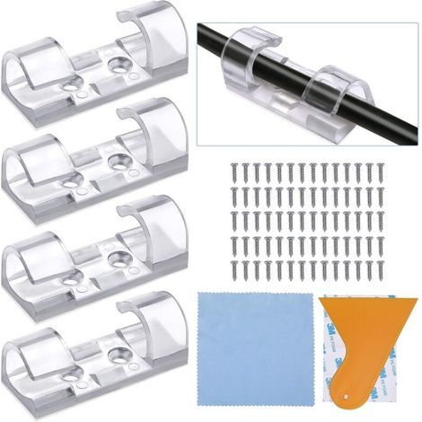 32 selbstklebende Kabelbinder, Befestigungselemente, Kabelmanagement (1/5)