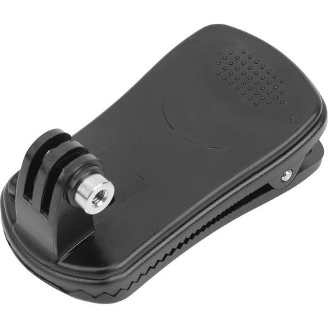 Clip De Sac À Dos - Support Rotatif 360° - Pour Caméra D'action - ABS - Noir - 75 G
