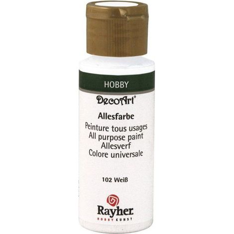 Peinture tous usages, flacon 59 ml, blanc