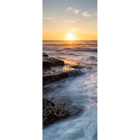 Panneau mural douche en alu-composite VIPANEL - Inspiration Nature Décor Terrigal Skillion - Finition Brillant - 100x255cm (1/5)