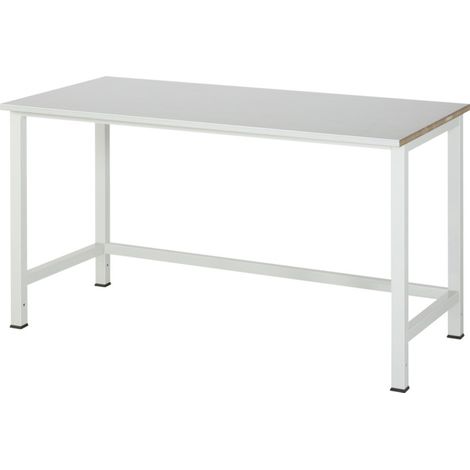 Établi Rau avec plateau à revêtement en tôle d'acier LxPxH 1500x800x825 mm