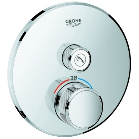 Thermostat Grohe Grohtherm SmartControl avec une vanne d'arrêt,