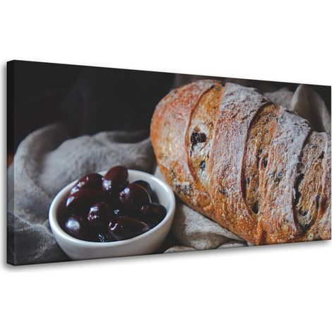 Leinwanddruck Küche Brotlaib 80x40 cm