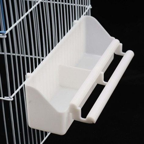 Mangiatoia per uccelli, Mangiatoia per uccelli, Mangiatoia per uccelli da interno/esterno per gabbia, Abbeveratoio per uccelli, Mangiatoia per uccelli in plastica, Cibo per pappagalli, Ciotola per l'a (1/4)