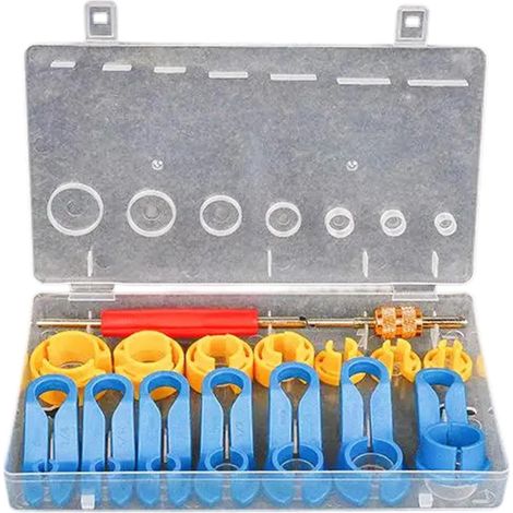 Lot de 16 outils de déconnexion de ligne de climatisation de voiture - Boîte de rangement pour réparation automobile (1/5)