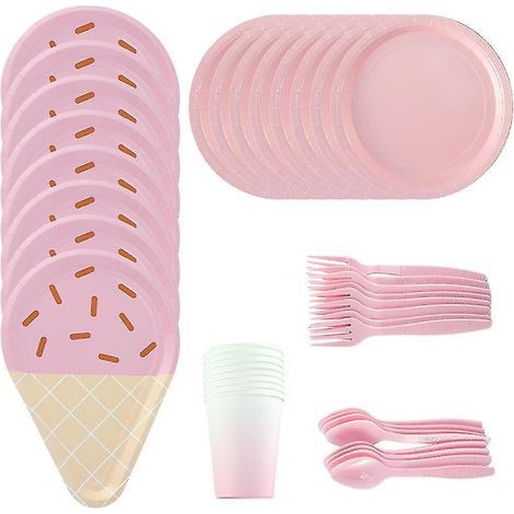 Assiettes en papier et en plastique pour les fêtes (1/3)