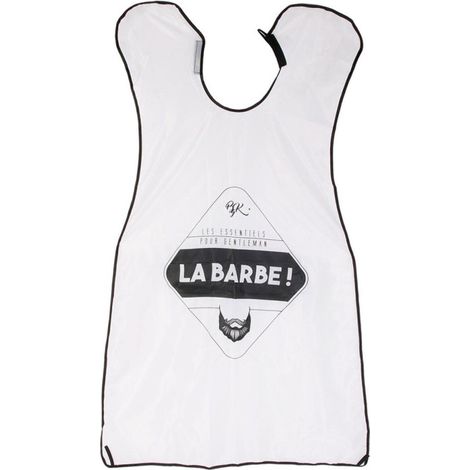 Tablier à Barbe & Moustache "Homme" 110cm Blanc (1/4)