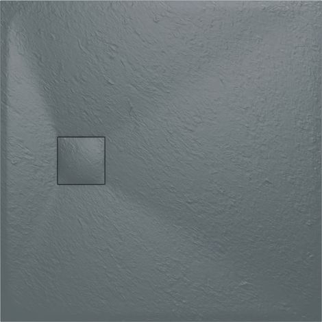 Aquariss SMC Slate Effect Shower Enclosure Tray Base 80cm Wide and Length 80cm Anthracite (1/5)