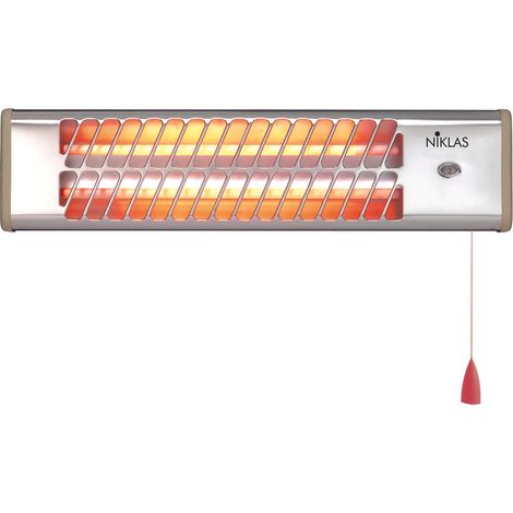 STUFA AL QUARZO DA MURO 1200W - 54x13x12 CM