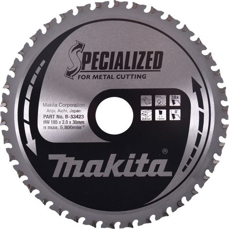 LAME TCT PO 185/30/38 ACIER MAKITA B-33423