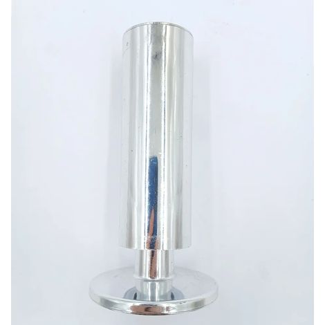 PIEDINO PER MOBILI IN PLASTICA D.35 CROMATO  CROMATO H=90 mm (1/2)