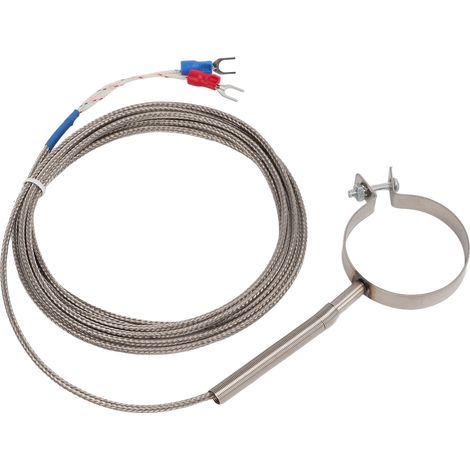 Thermocouple à haute précision avec raccord fileté, plage 0‑400°C, pour régulateurs de température industriels, sonde de 2 mètres (1/5)