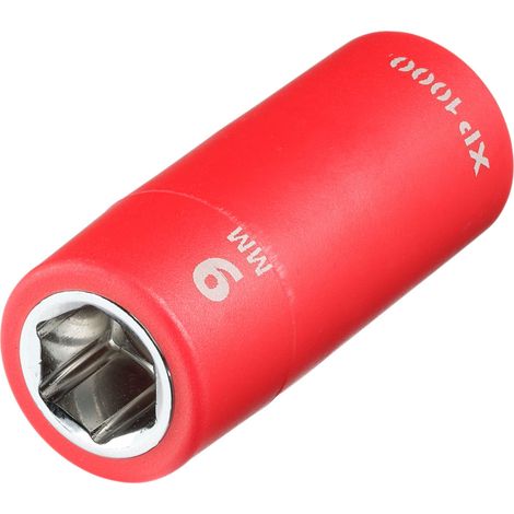 Draper 18778 XP1000 VDE Socket, 1/4"" Sq. Dr., 9mm (1/2)
