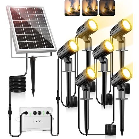 Spot Solaire Extérieur Blanc Chaud Projecteur Exterieur Solaire (1/5)