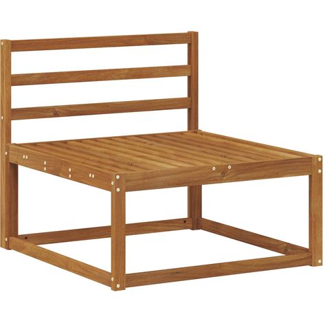 Outdoor Middle Sofa Natural 79 x 83 x 73 cm vidaXL