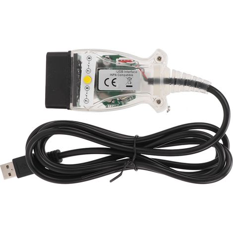 Câble K+DCAN avec interrupteur, outil diagnostic OBD2 interface USB pour BMW E60 E61 E81 E70 E83 E87 E90 E91 E92 E93 (1/5)