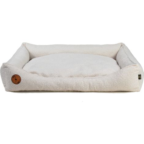 Caesar Bouclé-Sofa in Creme, XL - 110 cm x 90 cm (1/5)