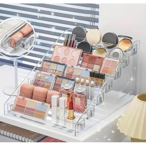 Organizer für Make-up und Kosmetik, Nagellackständer, Aufbewahrung für Beauty-Produkte und Parfüm, 7 Ebenen für optimale Organisation (1/4)