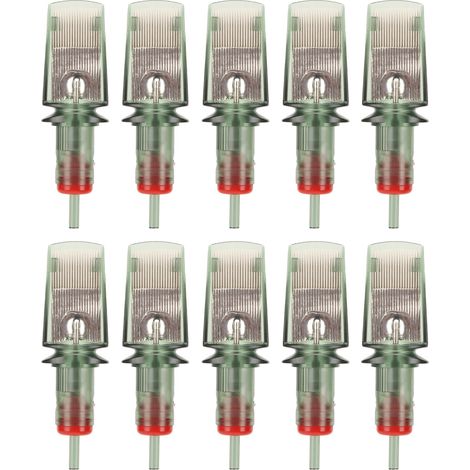10 aiguilles incurvées RM 1239 jetables pour shading, ultra fines et en acier inoxydable (1/5)
