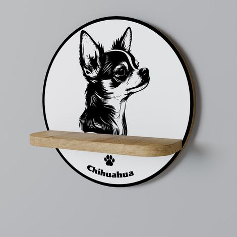 CHIHUAHUA DOG Rundes Regal (1/5)