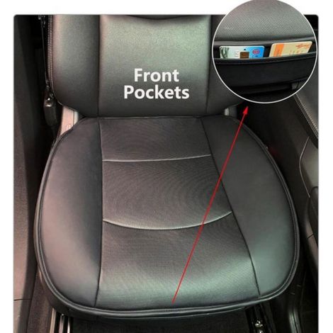 Coussin Siege Auto - Cuir PU - Universel - Antidérapant - 1 Piece (1/4)